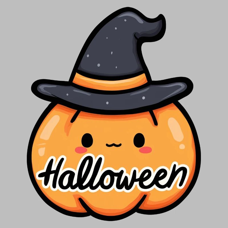 Kürbis, Halloween-Party, Süßigkeiten oder ein Zauberspruch