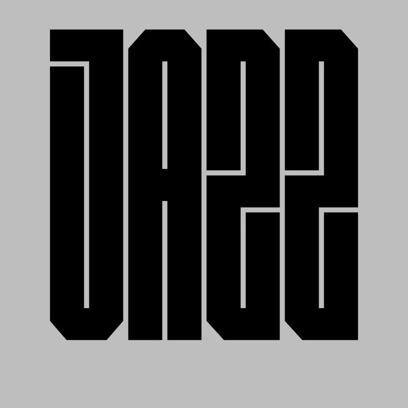 Jazz bold typography logo