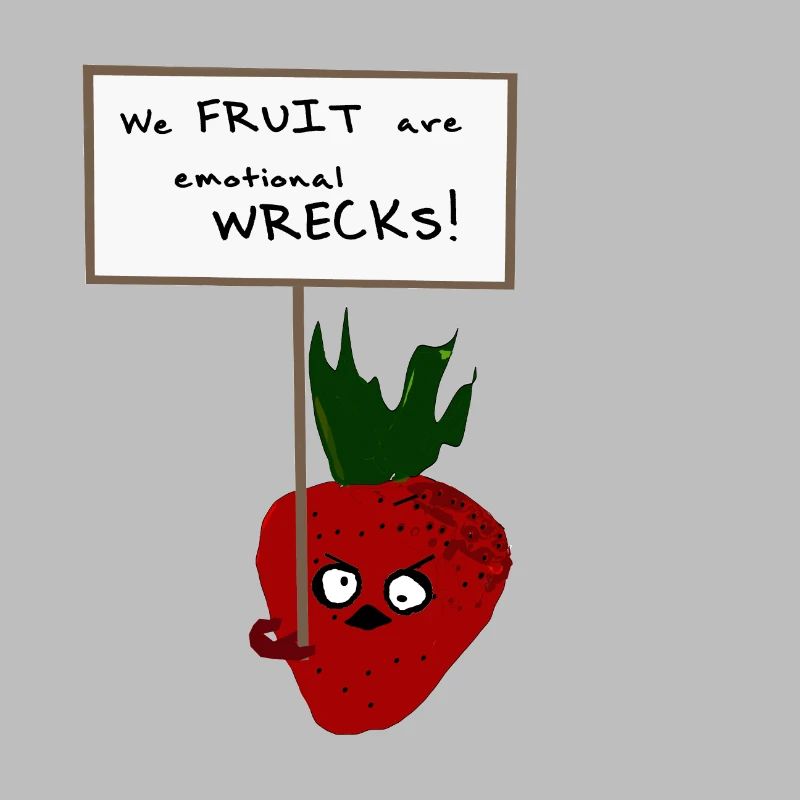 Strawberry Protesting Vegans