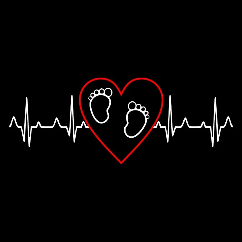 Cadeau de maman enceinte de battement de coeur de bébé