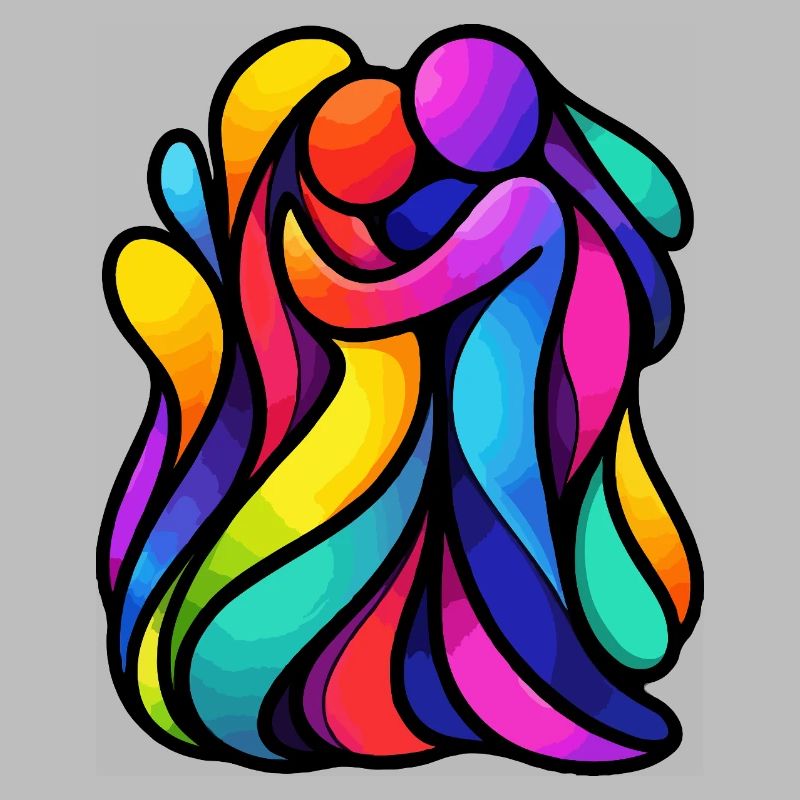 Colorful Dancing Figures