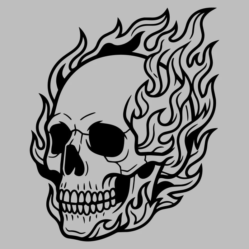 skull flame
