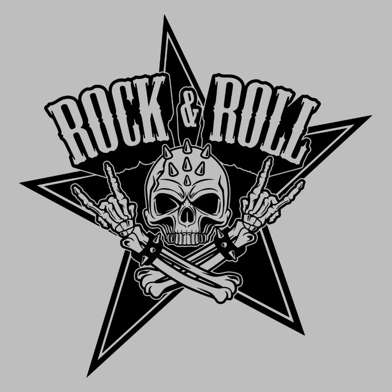 Rock'n'Roll-Schädel - Schädel