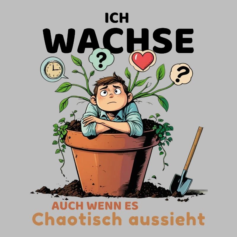 Plante réfléchie avec des bulles de pensée