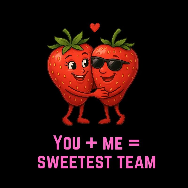Fraises, équipe la plus adorable Toi & moi