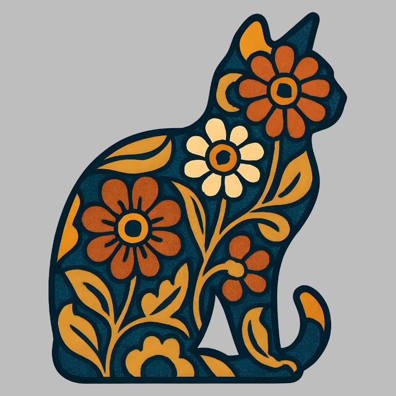 Fleur Chat Indigo