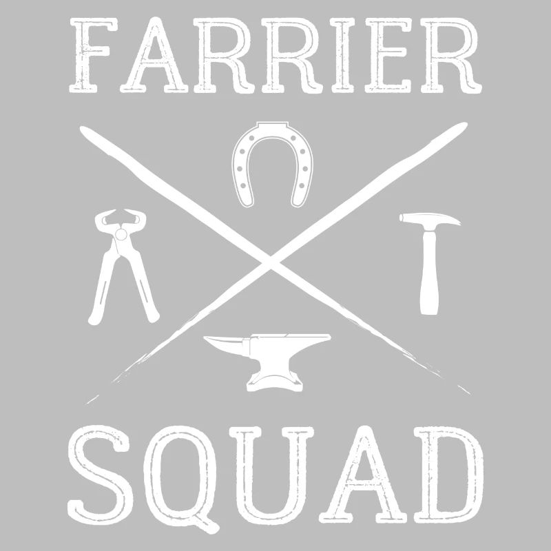 Sabots forgeant des sabots de cheval Farrier Squad