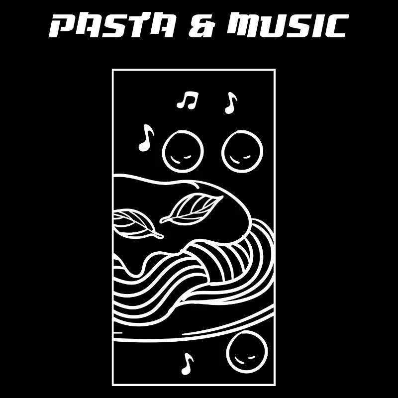 Pâtes et notes de musique Spaghetti
