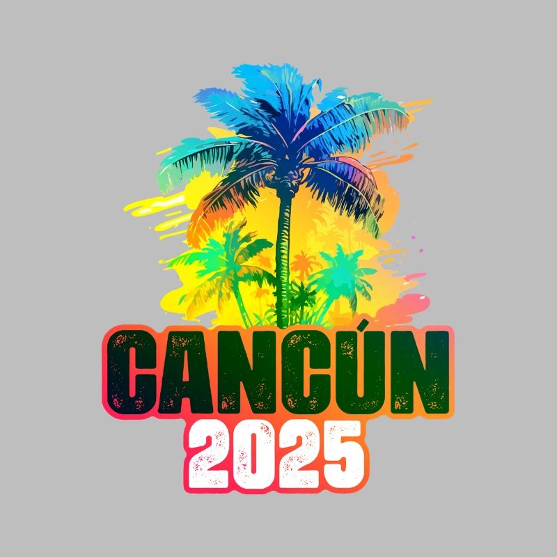 Cancun 2025 Bunt Palmen