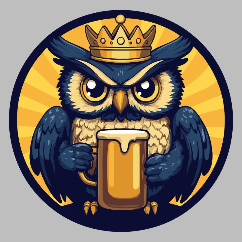Eule Bier Comic