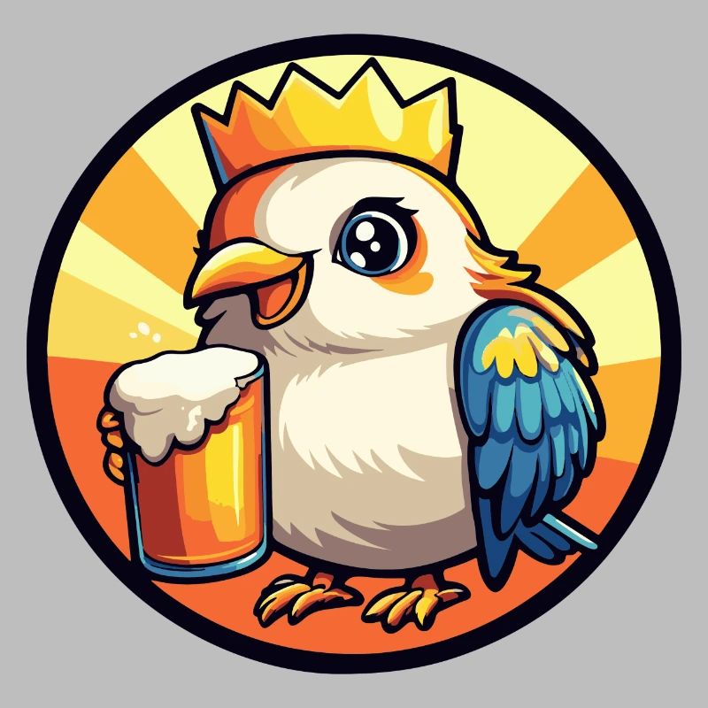 Taube Vogel Bier Comic