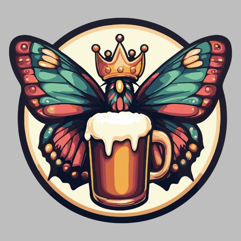 Schmetterling Bier Comic