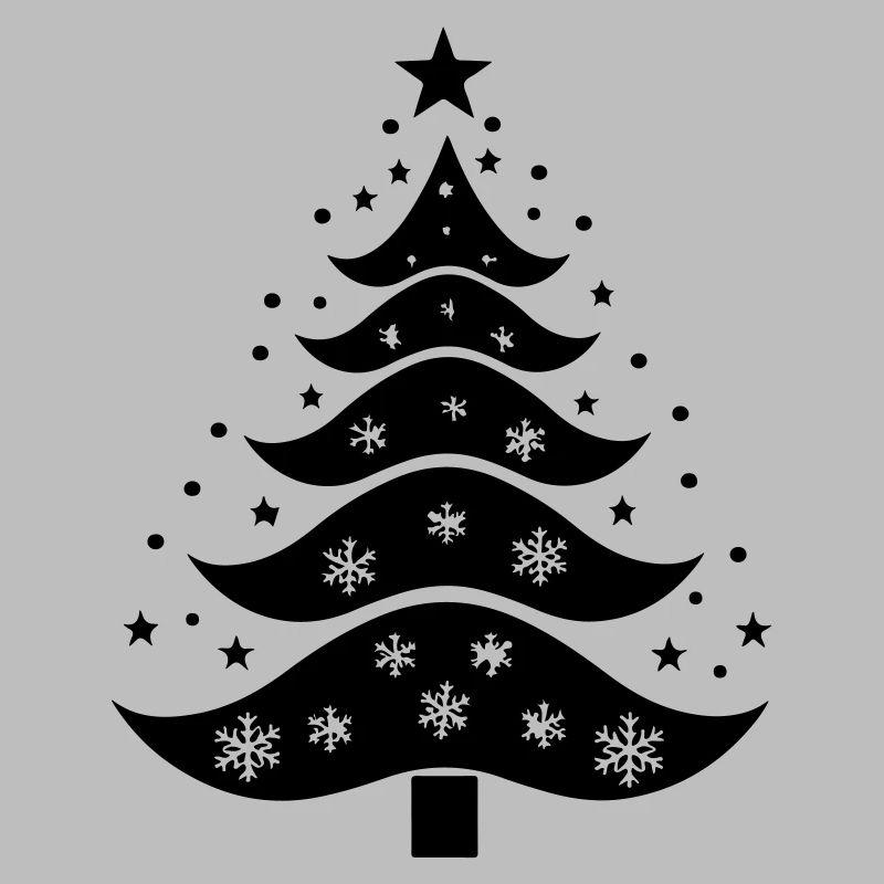 Weihnachtsbaum-Silhouette