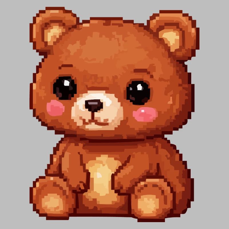 Teddy Bear Pixel Comic