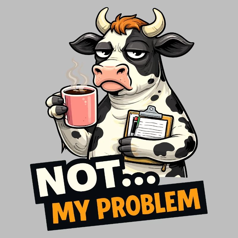Nicht mein Problem: Kuhkaffee-Stimmung