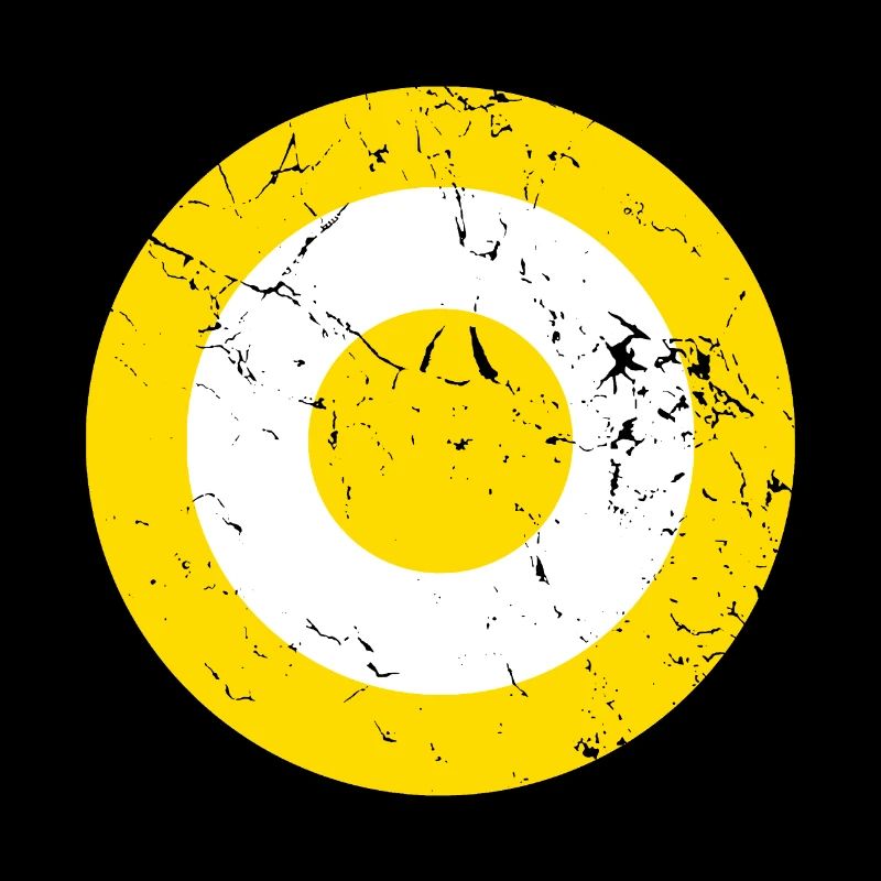 Distressed Saffron and White Target