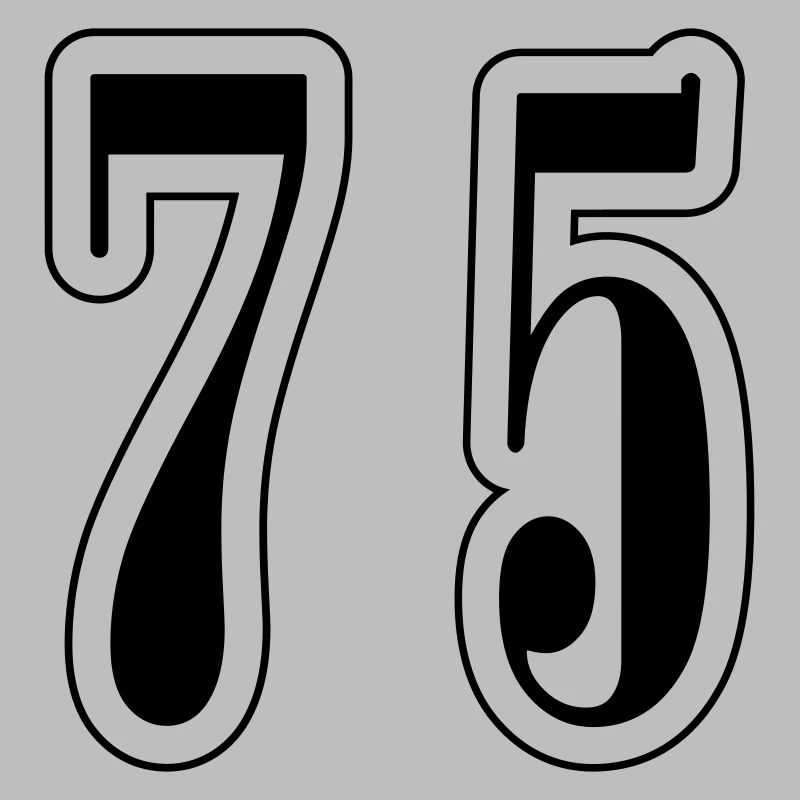 75 Symbole numérique