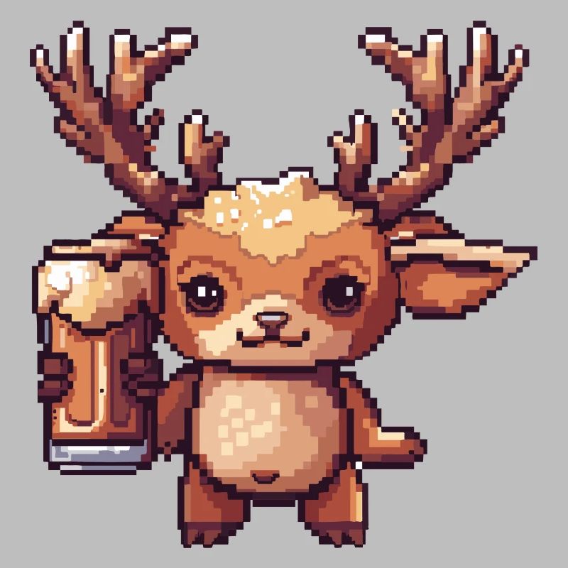 Hirsch Bier Pixel