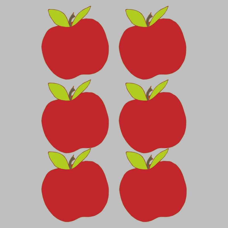 Apple Pattern Red 6-ply