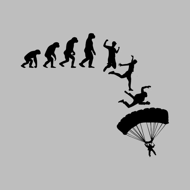 Evolution Fallschirmspringer Skydiver Geschenk