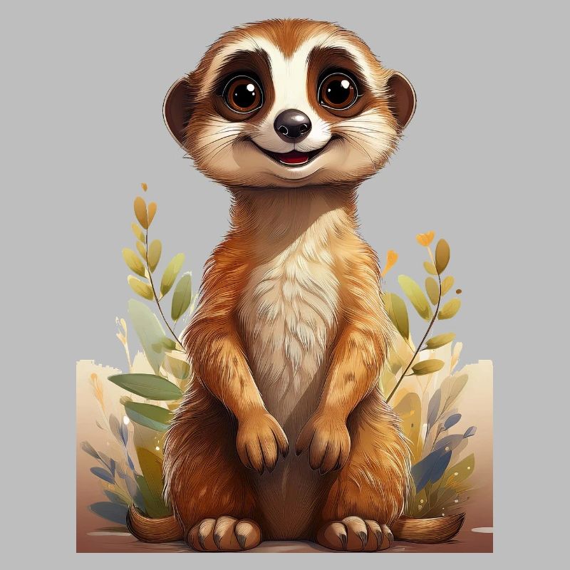 Dessin de suricate mignon