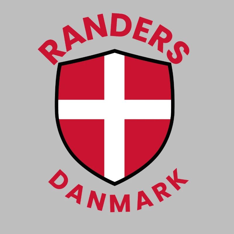 Drapeau du Bouclier du Danemark des Randers