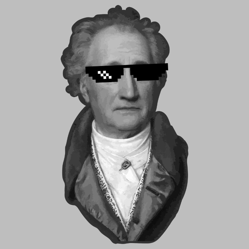 Goethe with sunglasses Dichter Werther