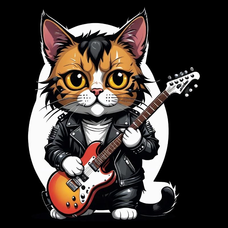 Cat Rocker Katze HardRock Geschenk