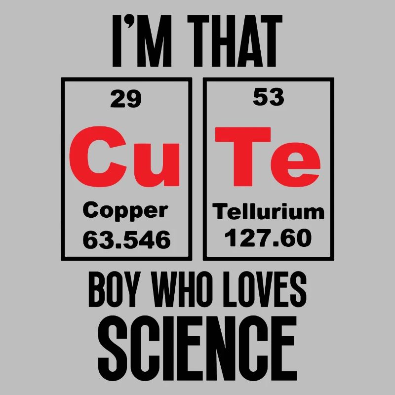 Je suis ce garçon mignon qui aime la science