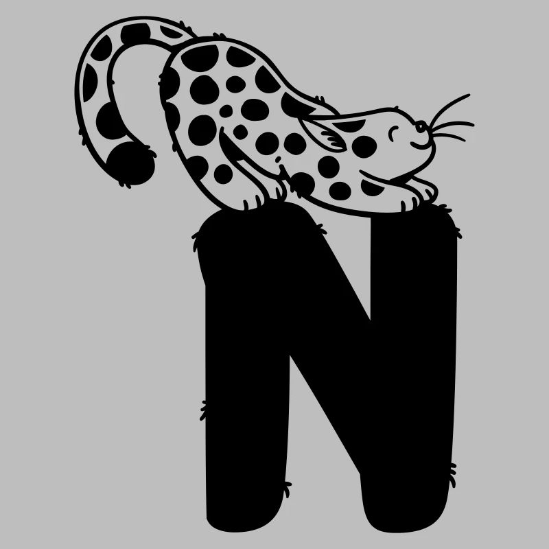 Katze Buchstabe N