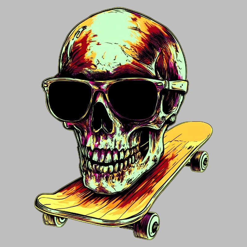 Totenköpfe Skateboard