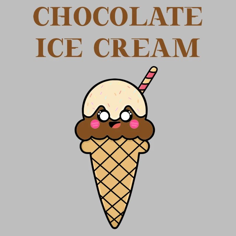 Crème glacée au chocolat Gesechenkidee Eis Schokolade