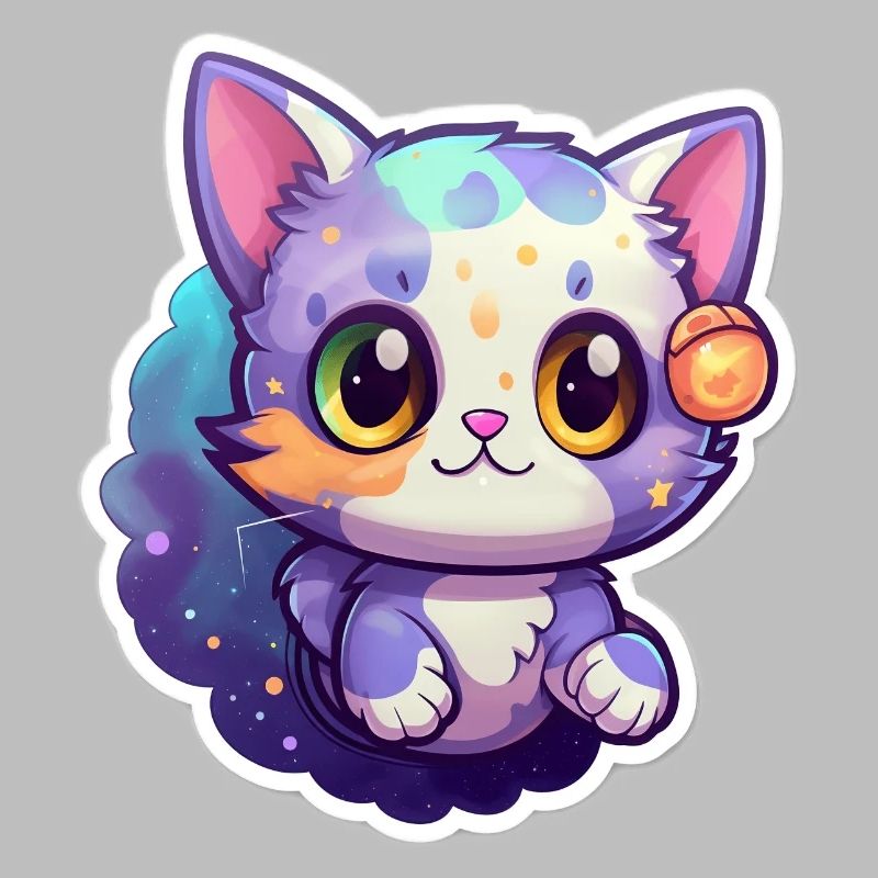 Un mignon chat de l’espace