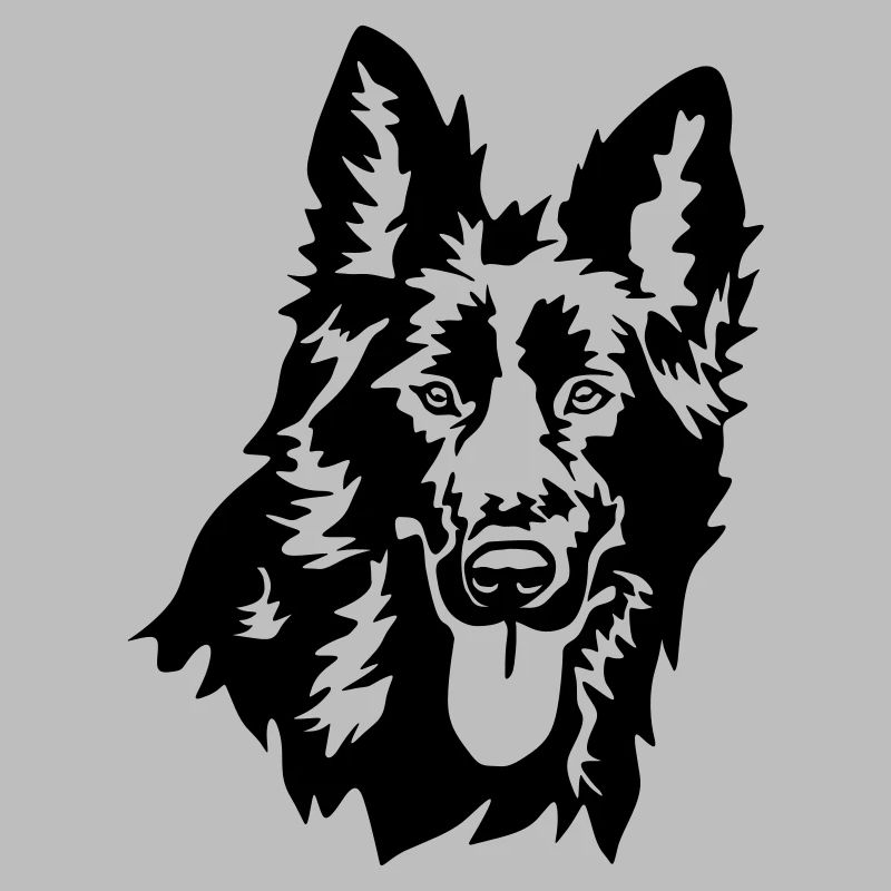 German shepherd head