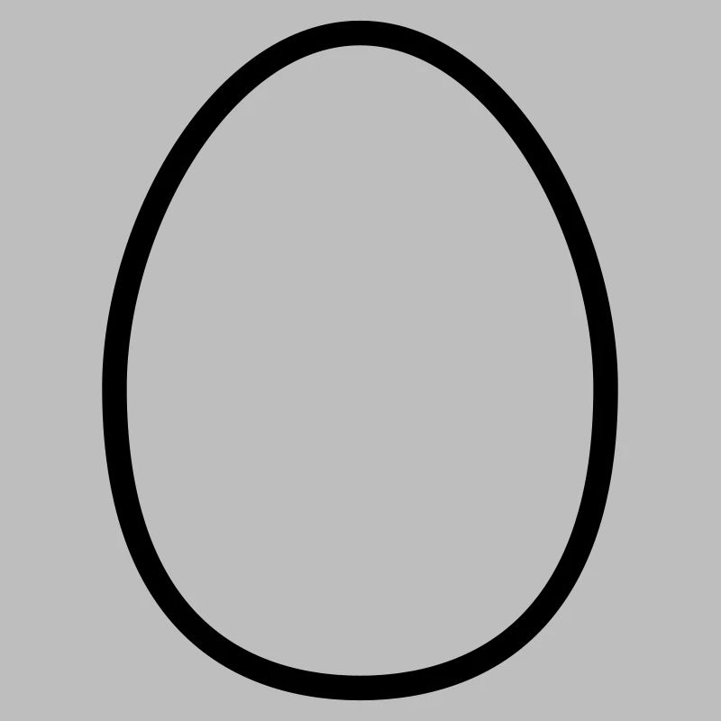 Easter Egg Contour – Minimalist Easter Design