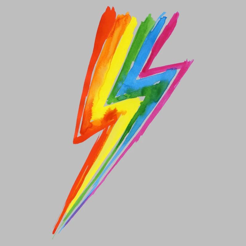 Rainbow Power Blitz - Hit by rainbow lightning!