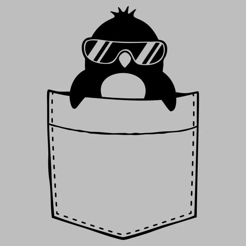 Hemd Brusttasche Pinguin