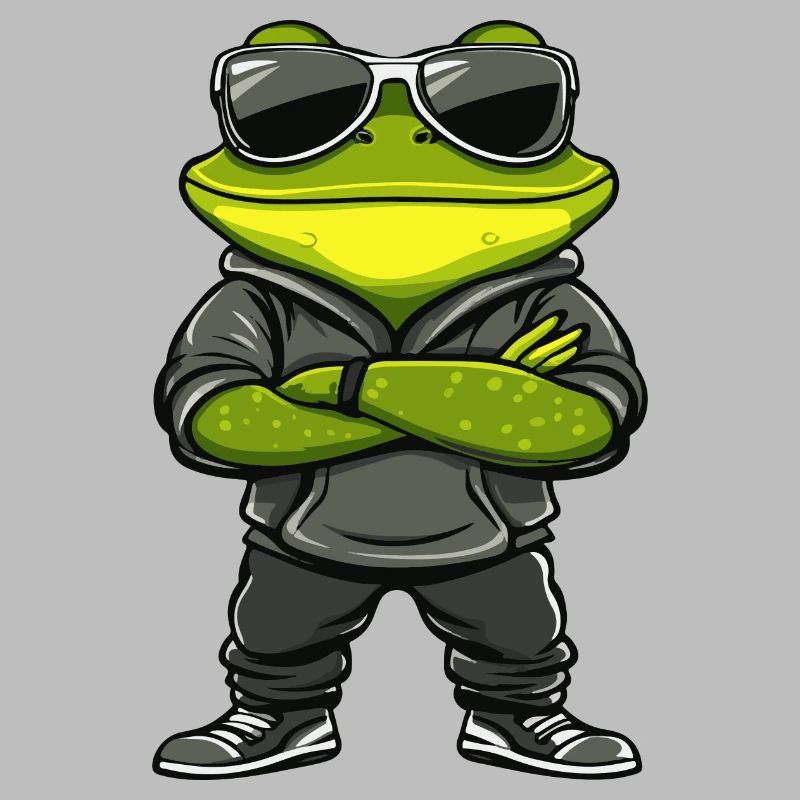 Frosch Comic Cool