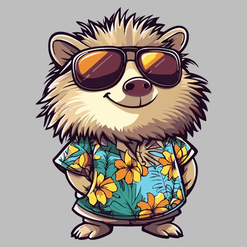 Igel Comic Urlaub