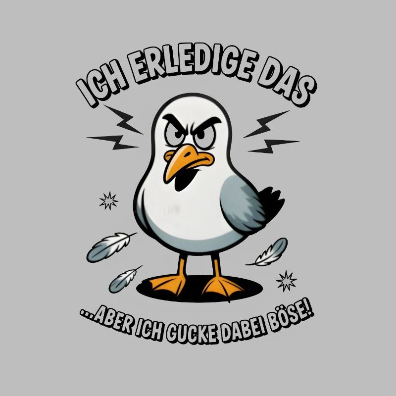 Möwe Seevogel Nen scheiss muss ich