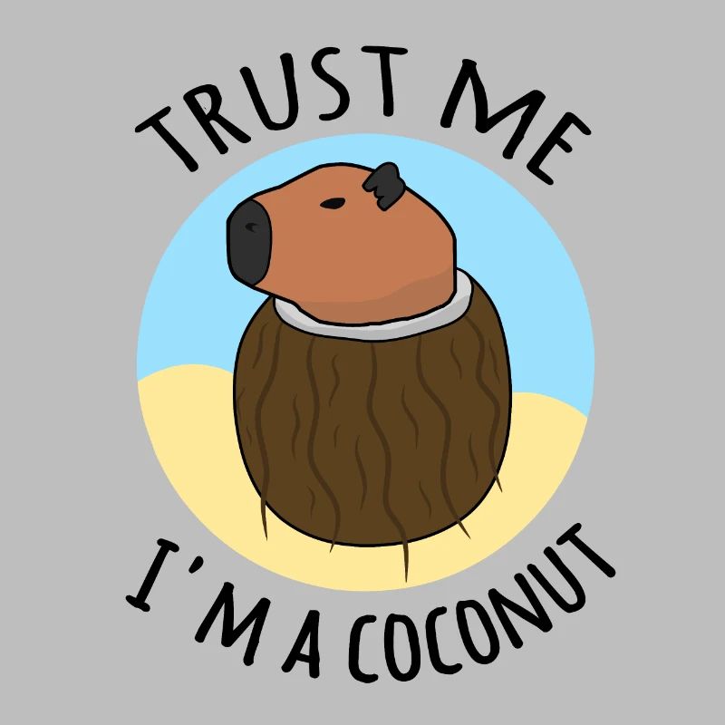 Vertrau mir, ich bin ein Kokosnuss-Capybara-Meme