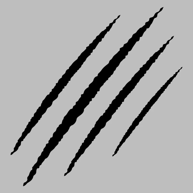 scratch claw wound symbol claws