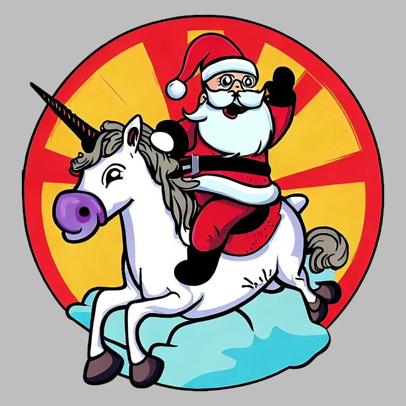 Einhorn Weihnachtsmann