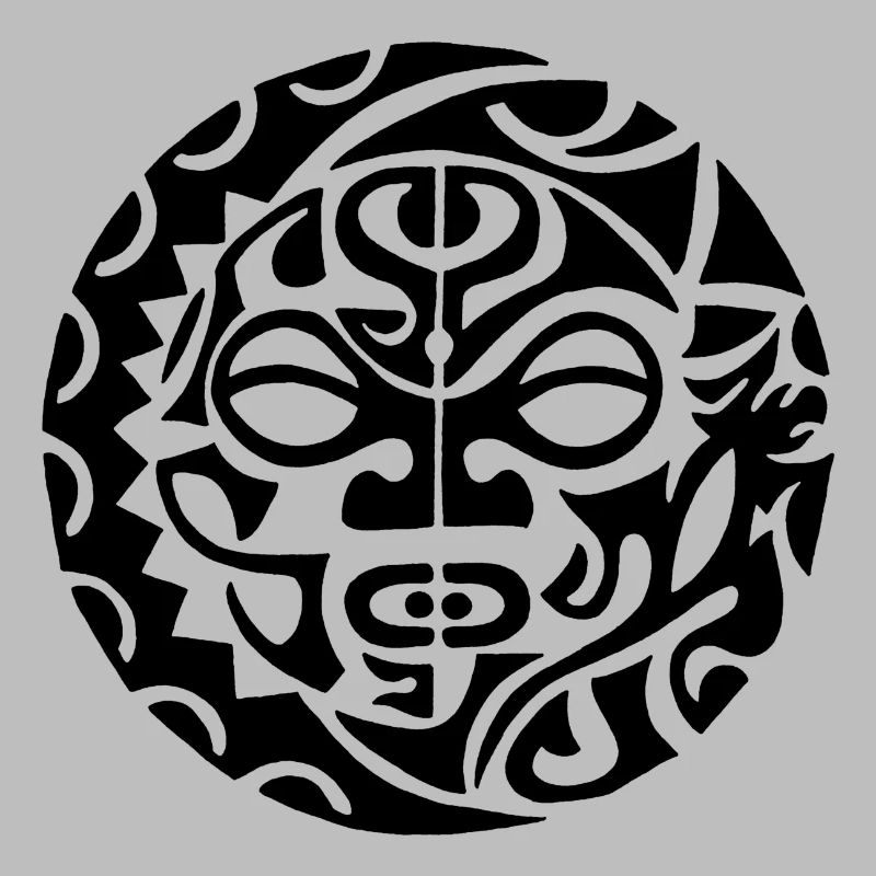 Schwarzer polynesischer Todeskopf