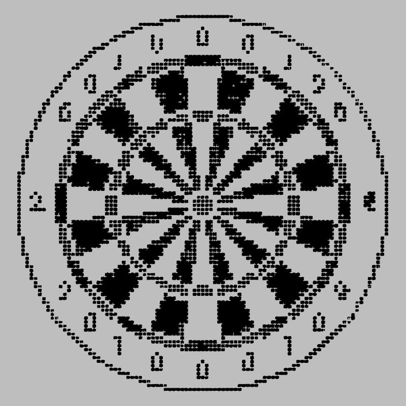 Dartscheibe Pixel Grafik