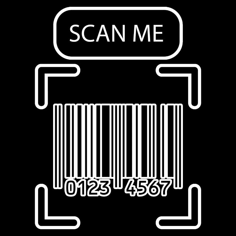 SCAN ME Barcode Lustiges Design