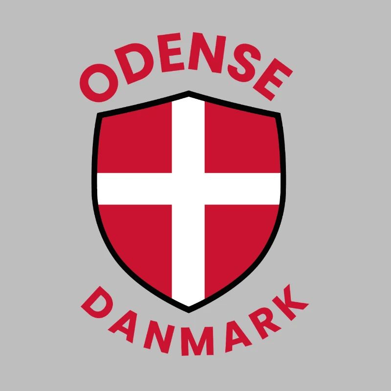 Blason du drapeau du Danemark d’Odense