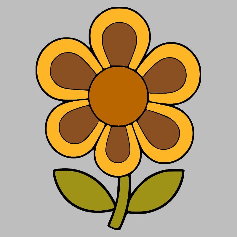 70s Flower Pattern Retro