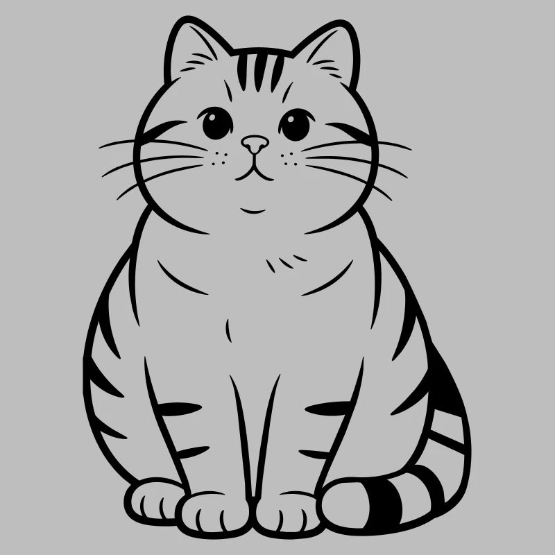 dicke süße Katze