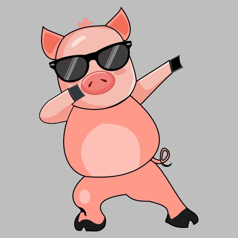 Pig Dabbing Vector Cool
